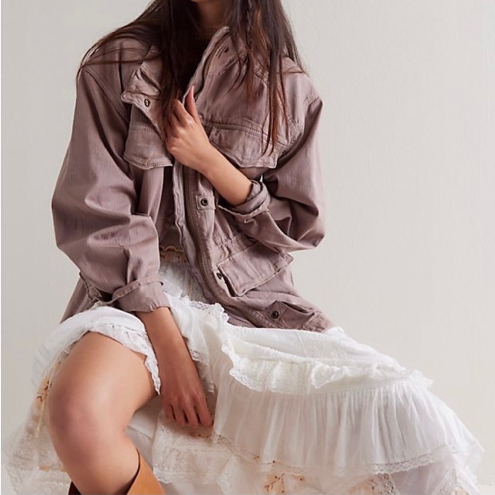 Free People Arya Utility Jacket in Cashmere. New with tag. True to size.
